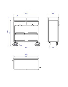 Mesa de Terraço MT-1045 C S1 2