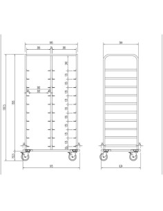 Carro para Bandejas Isotérmicas CBIE-20 2
