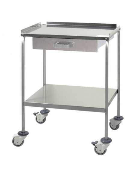 Mesa Auxiliar Enfermagem H15 da Hidemar em Inox