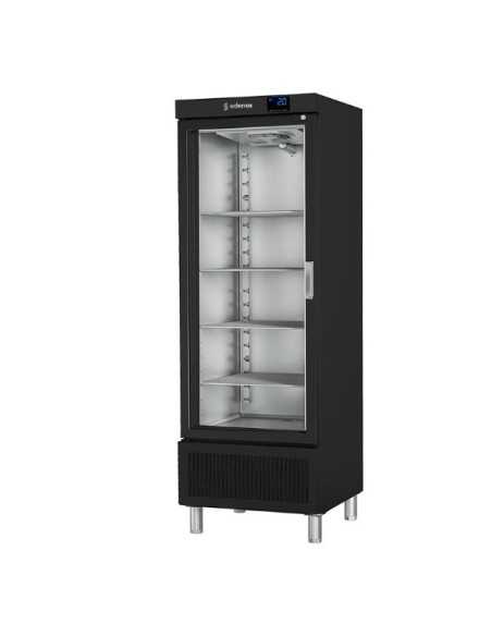 Armário Refrigerado Inox Vidro (Preto) APS-701 HC PC Preto