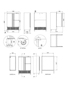 Armário Refrigerado Inox Vidro (2 Portas) APS-1402 HC PC Preto 2