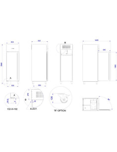Armário Refrigeração Gastronómico GN2/1 APG-711 HC 2