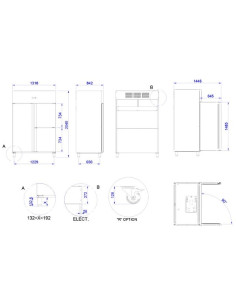 Armário Refrigeração Gastronómico GN2/1 APG-1402 HC 2