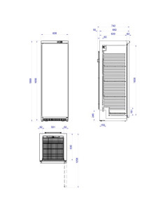 Armário Refrigerado Inox APS-451I 2