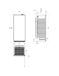 Armário Refrigerado Inox APS-651I 2
