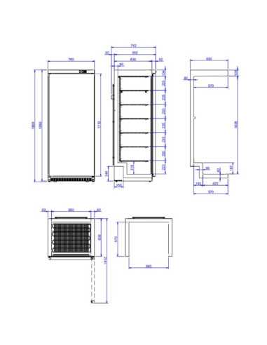 medidas do Armário Congelador ANS-651