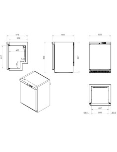 Armário Congelador Inox ANS-251I 2