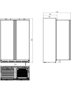 Armário Combinado Congelador Refrigerador APS-802 HC Mixto 2