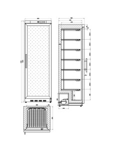 Armário Congelador Porta Vidro ANS-401-C HC 2