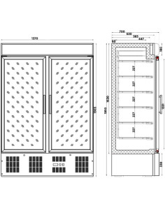 Armário Congelador Porta Vidro ACE-902-C HC 2