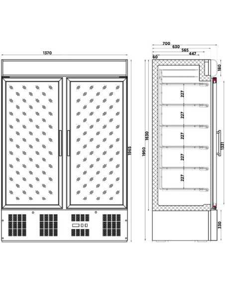 medidas do Armário Congelador Porta Vidro ACE-902-C HC medidas do Armário Congelador Porta Vidro ACE-902-C HC
