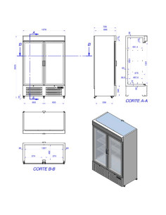 Armário Expositor Refrigerado Potenciado APE-952-C P HC 2