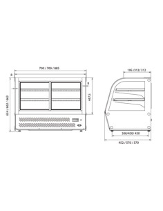 Vitrine Refrigerada de Bancada 2