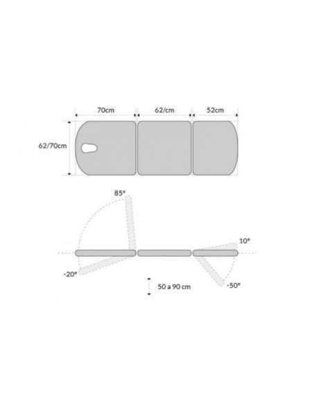 desenho da Marquesa Hidráulica Tripartida CH-2135-AR da Mobercas desenho da Marquesa Hidráulica Tripartida CH-2135-AR da Mobercas